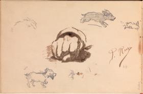 Study of a Right Clenched Fist and Other Sketches