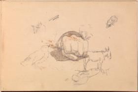 Study of a Left Clenched Fist and Other Sketches