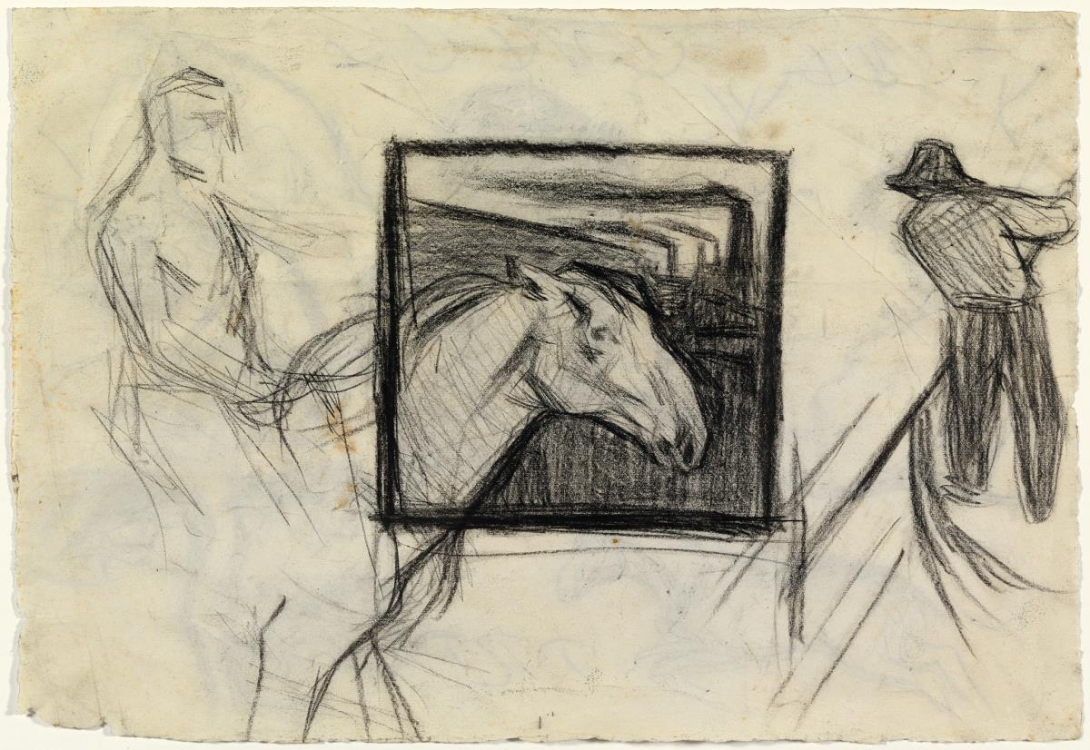 Study for an Illustration for the Magazine "ART", and Reaper