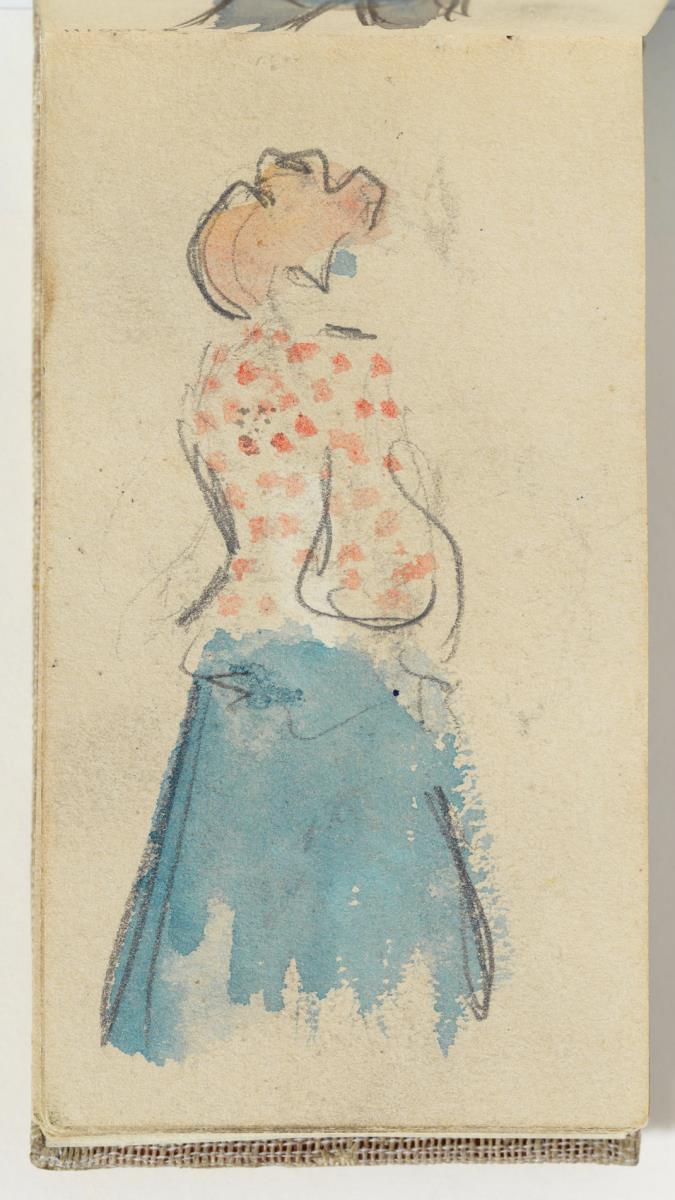 Woman with Polka Dot Blouse