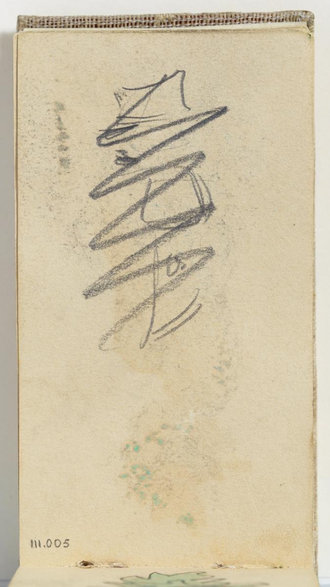 Study of a Man, Scribbled Over