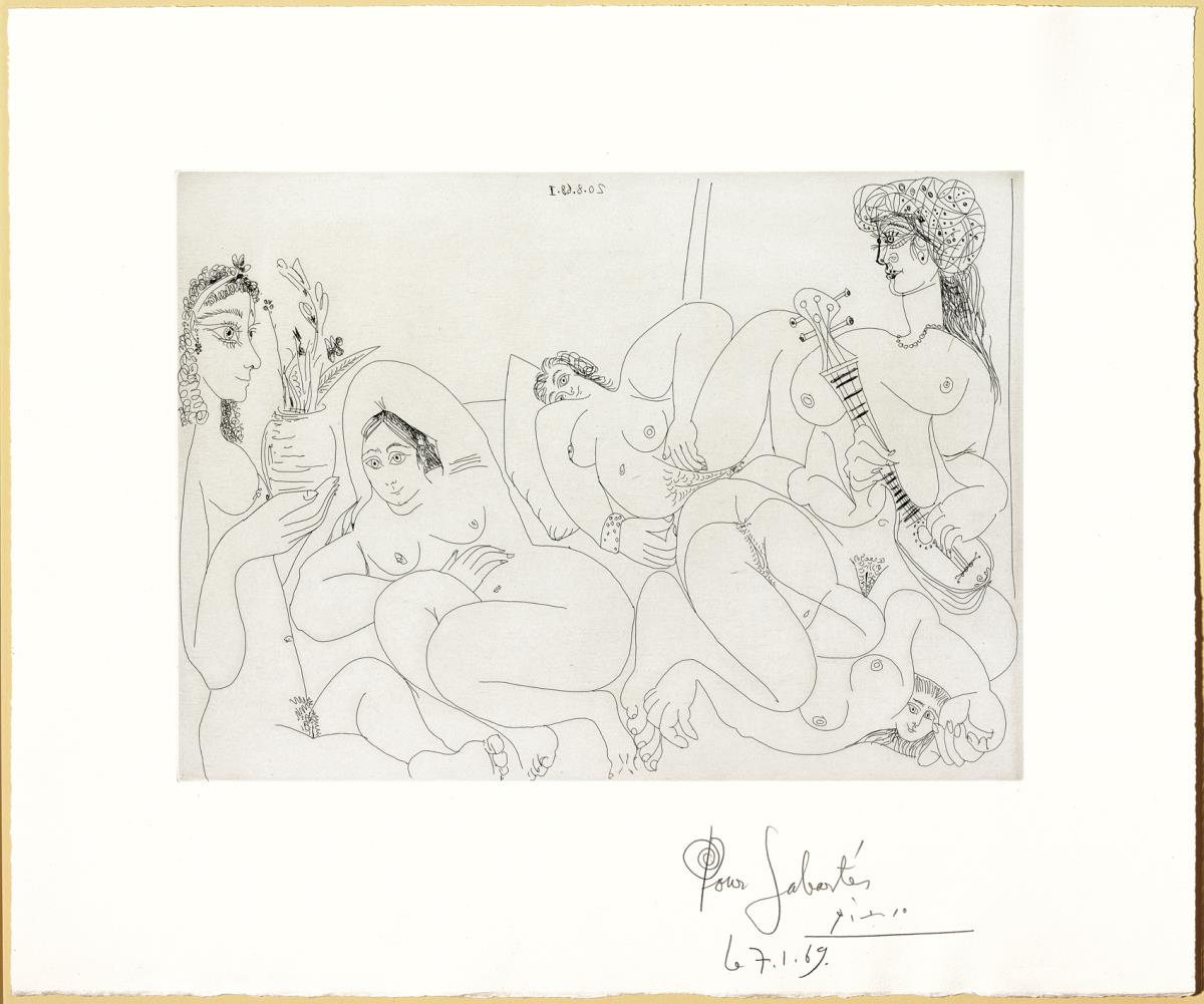 Evocación de "El baño turco": mujeres haciendo la siesta al sol