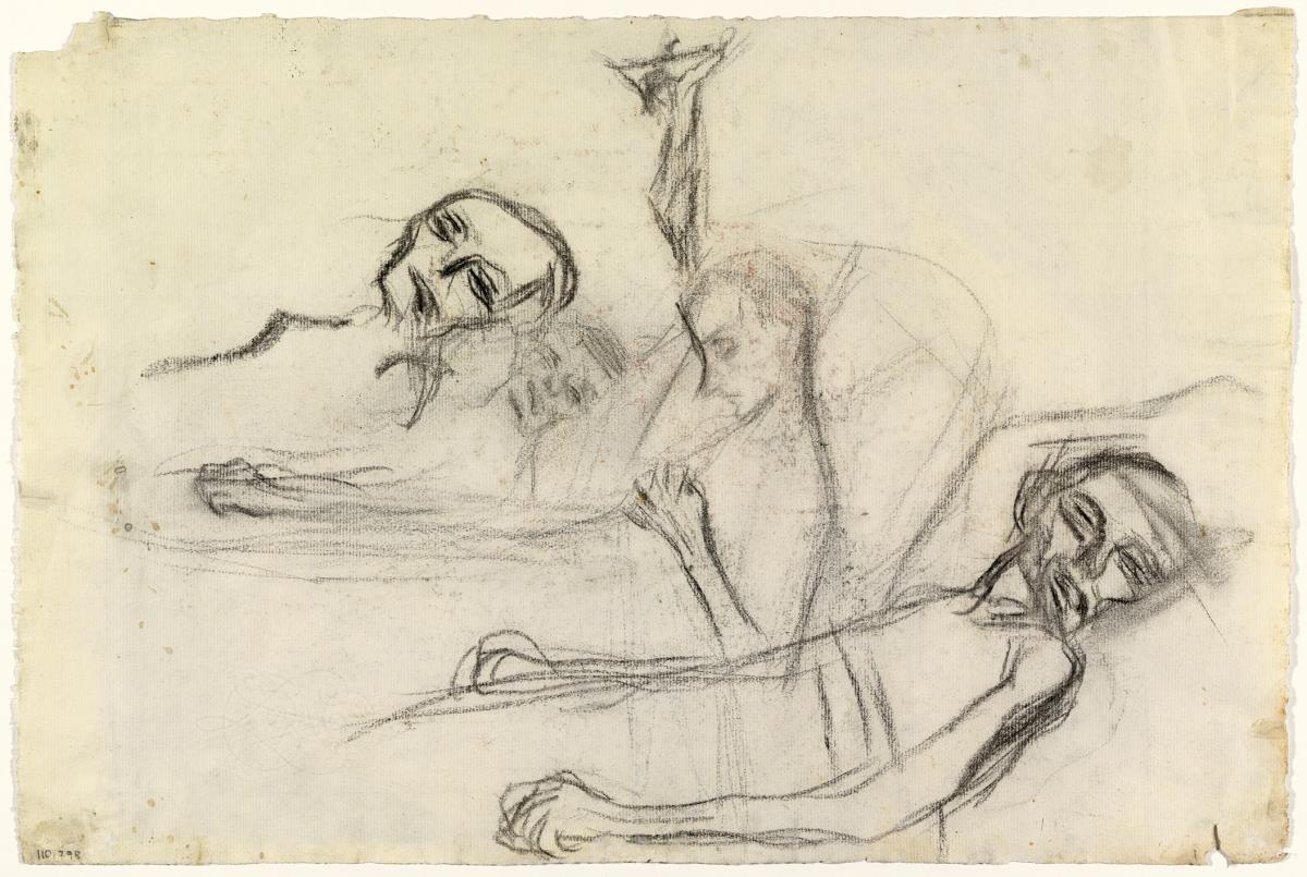 Croquis per a "Dos agonitzants"
