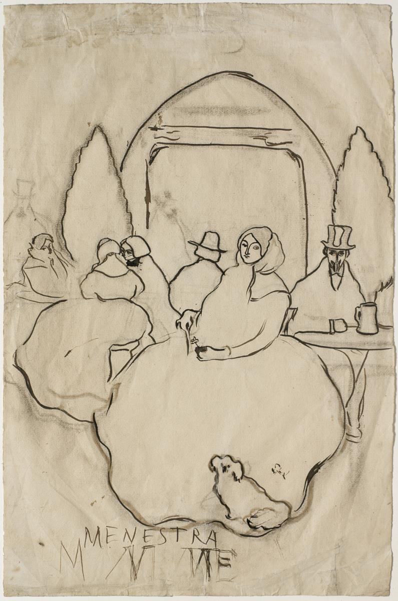 Study for the Menu for Quatre Gats