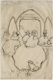 Study for the Menu for Quatre Gats