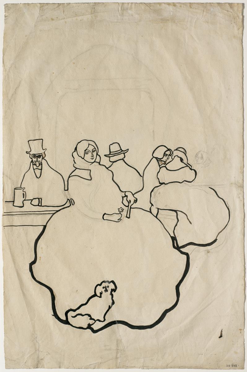 Study for the Menu for Quatre Gats