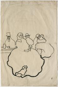 Study for the Menu for Quatre Gats