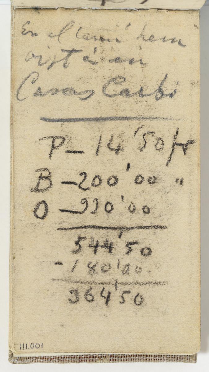 Handwritten Annotations and Mathematical Calculations