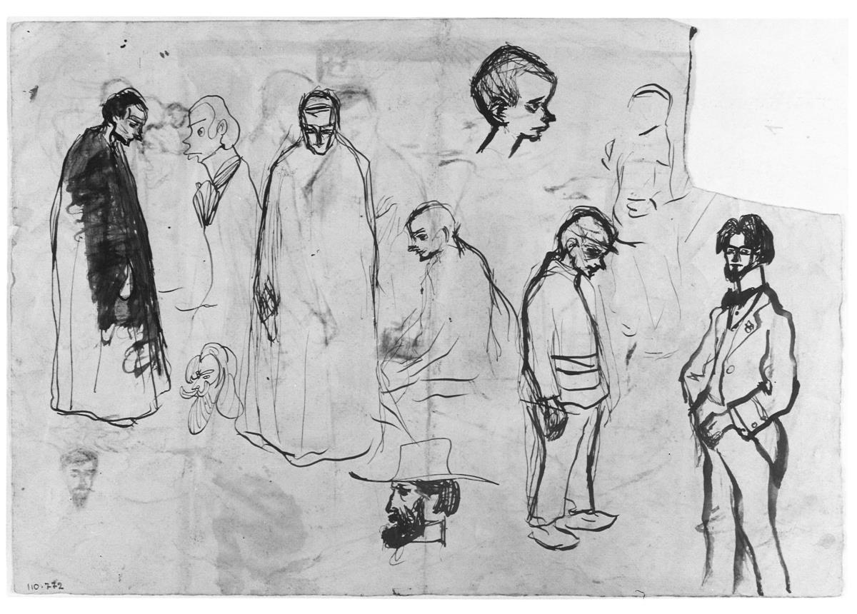 Sacerdots i altres croquis de personatges