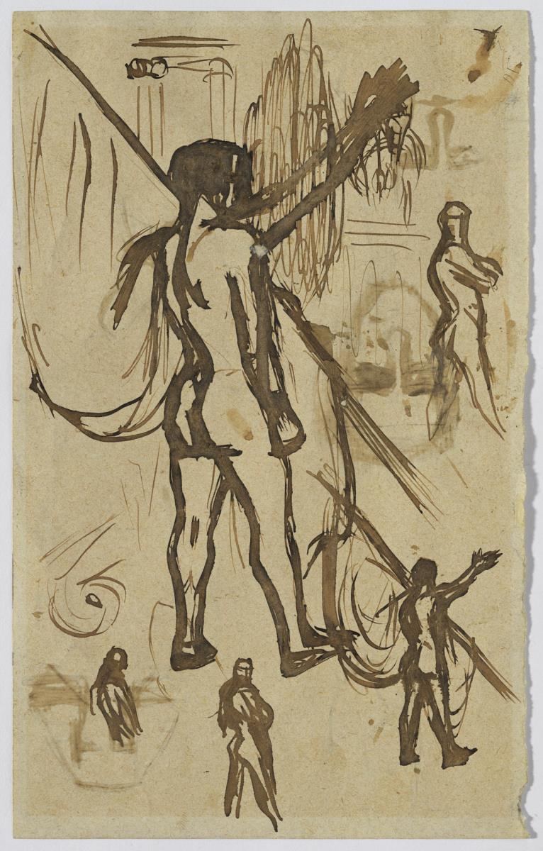 Studies of Naked Flag Bearer