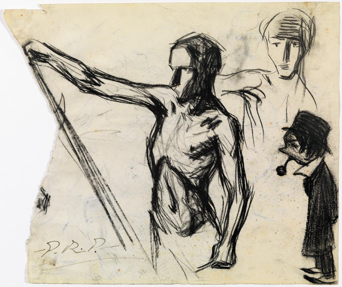 Two Sketches of Figure and Caricature