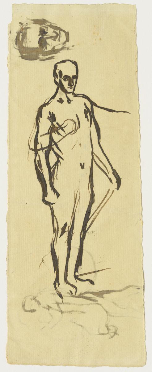 Estudi per a la il·lustració del poema "Ser o no ser"