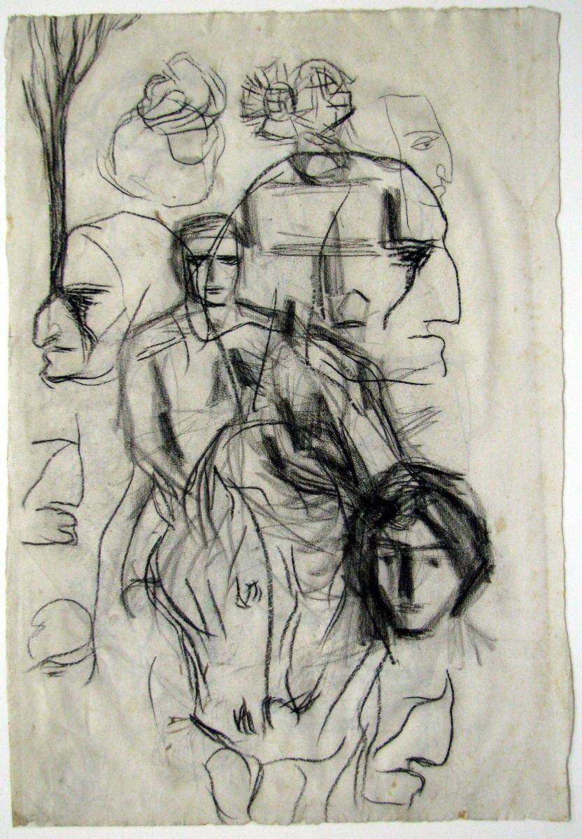 Studies for an Illustration for the Magazine "ART"