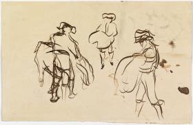 Sketch of a Bullfighting Scene: The coup de grâce