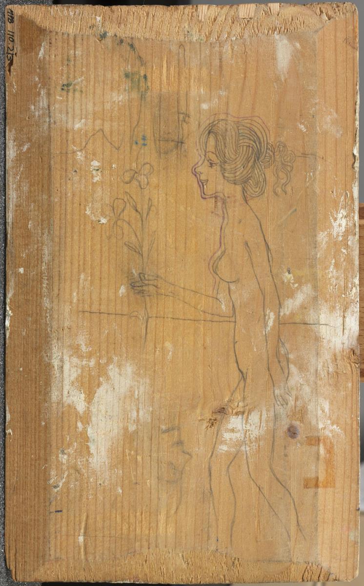 Desnudo femenino, de perfil