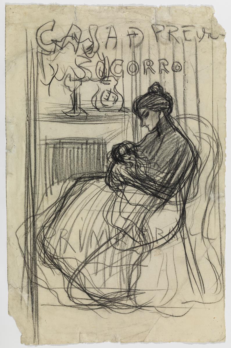 Study of a Poster for the Caja de Previsión y Socorro