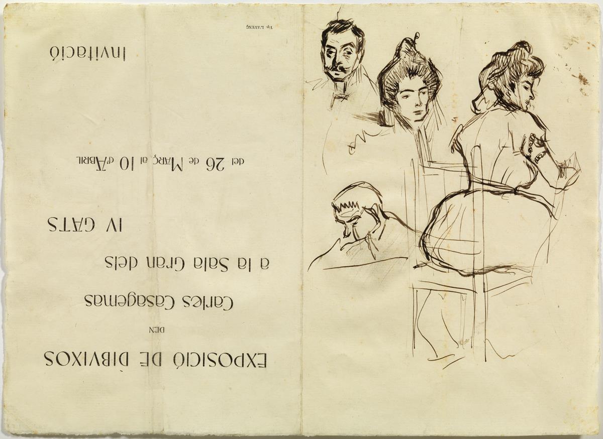 Apunt de Josep Cardona, i altres croquis