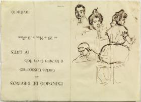 Apunt de Josep Cardona, i altres croquis