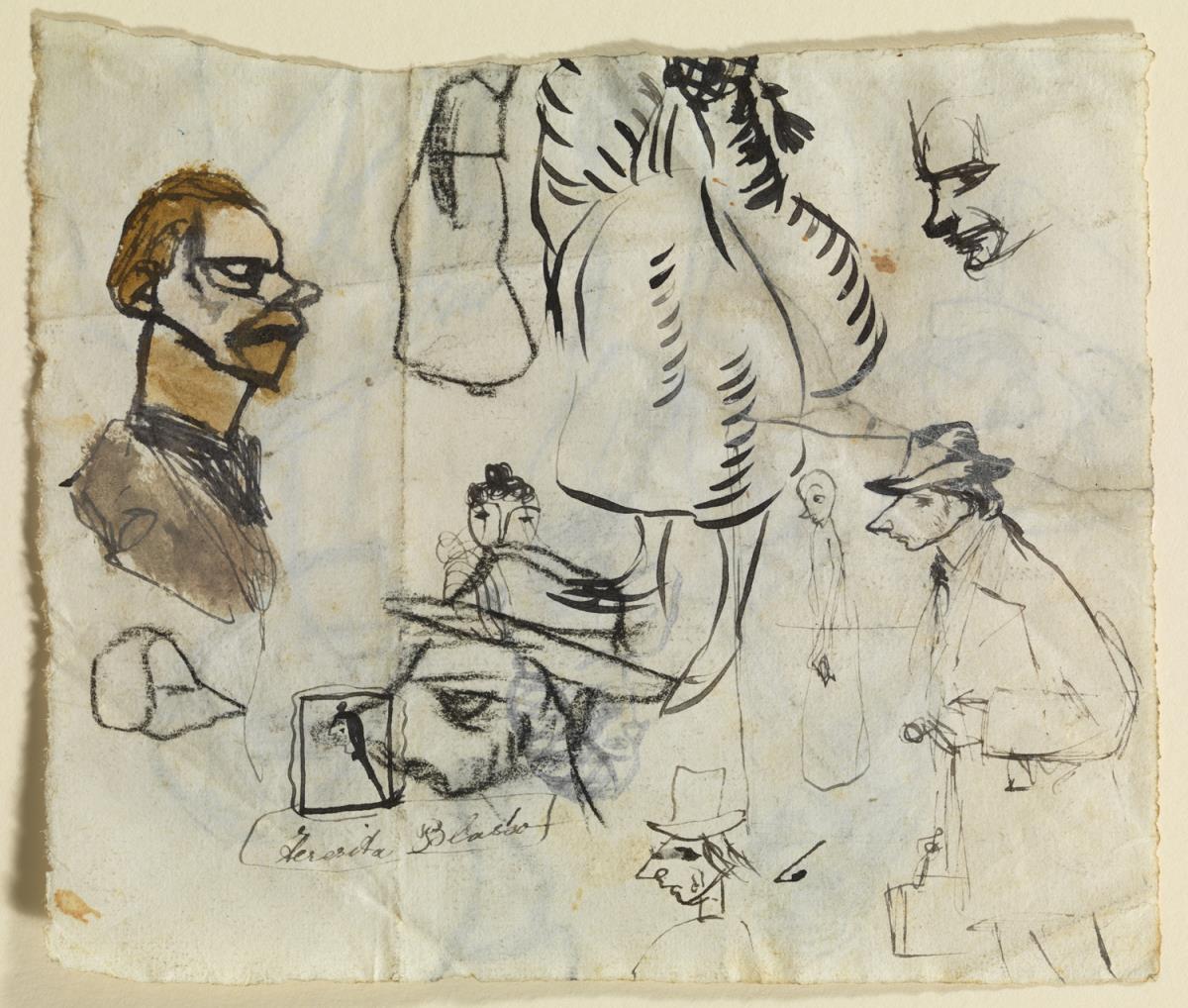 Caricaturas de Carles Casagemas, y otros croquis
