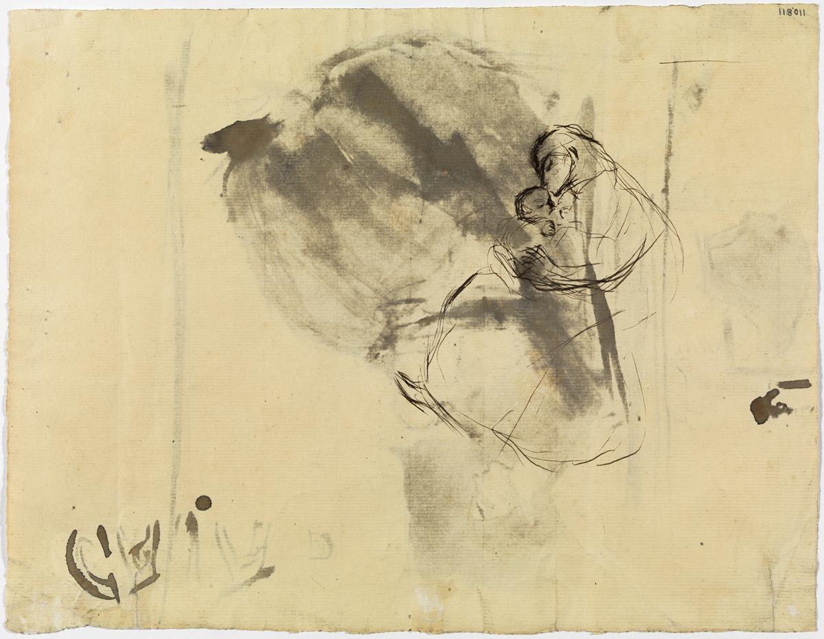 Study of a Poster for the Caja de Previsión y Socorro