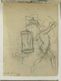 Man and Geometric Figures