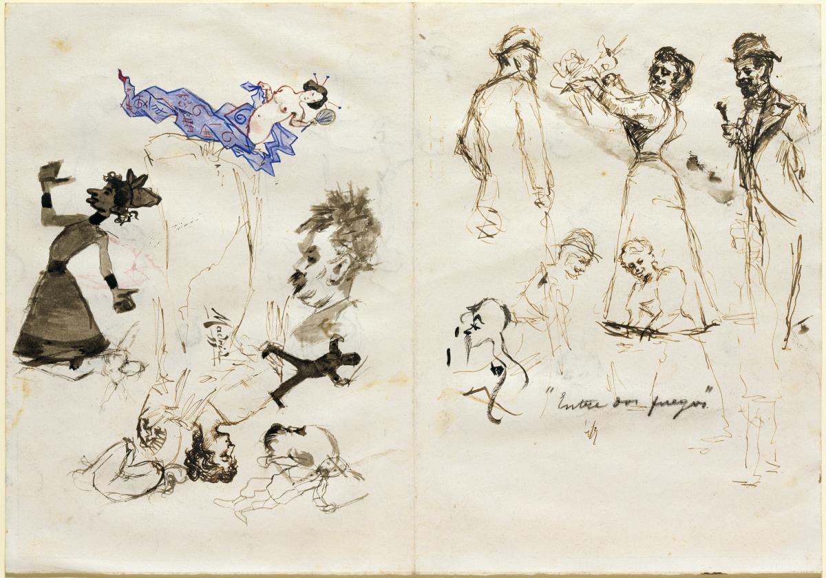 "Entre dos fuegos" i altres croquis