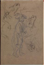 Soldado del siglo de oro y otros croquis