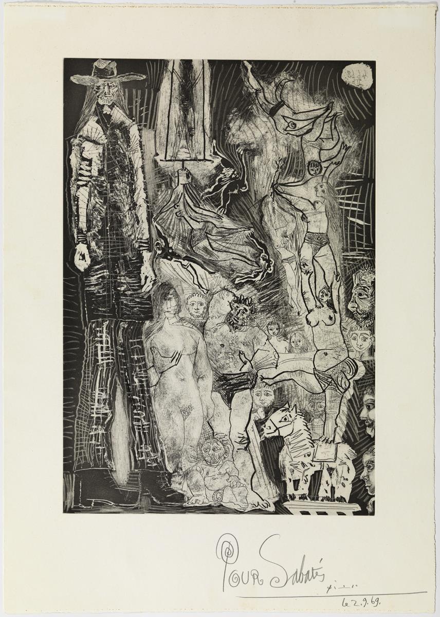 Memories: Circus, with El gigante, and Self-Portrait as a Baby-Old Man