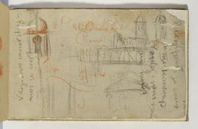 Estudi de torres i anotacions manuscrites