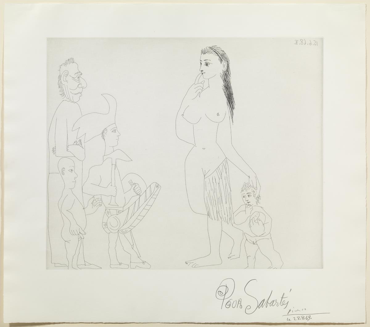 Venus and Love, in the Style of the 'Noble Savage'