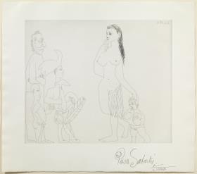 Venus and Love, in the Style of the 'Noble Savage'