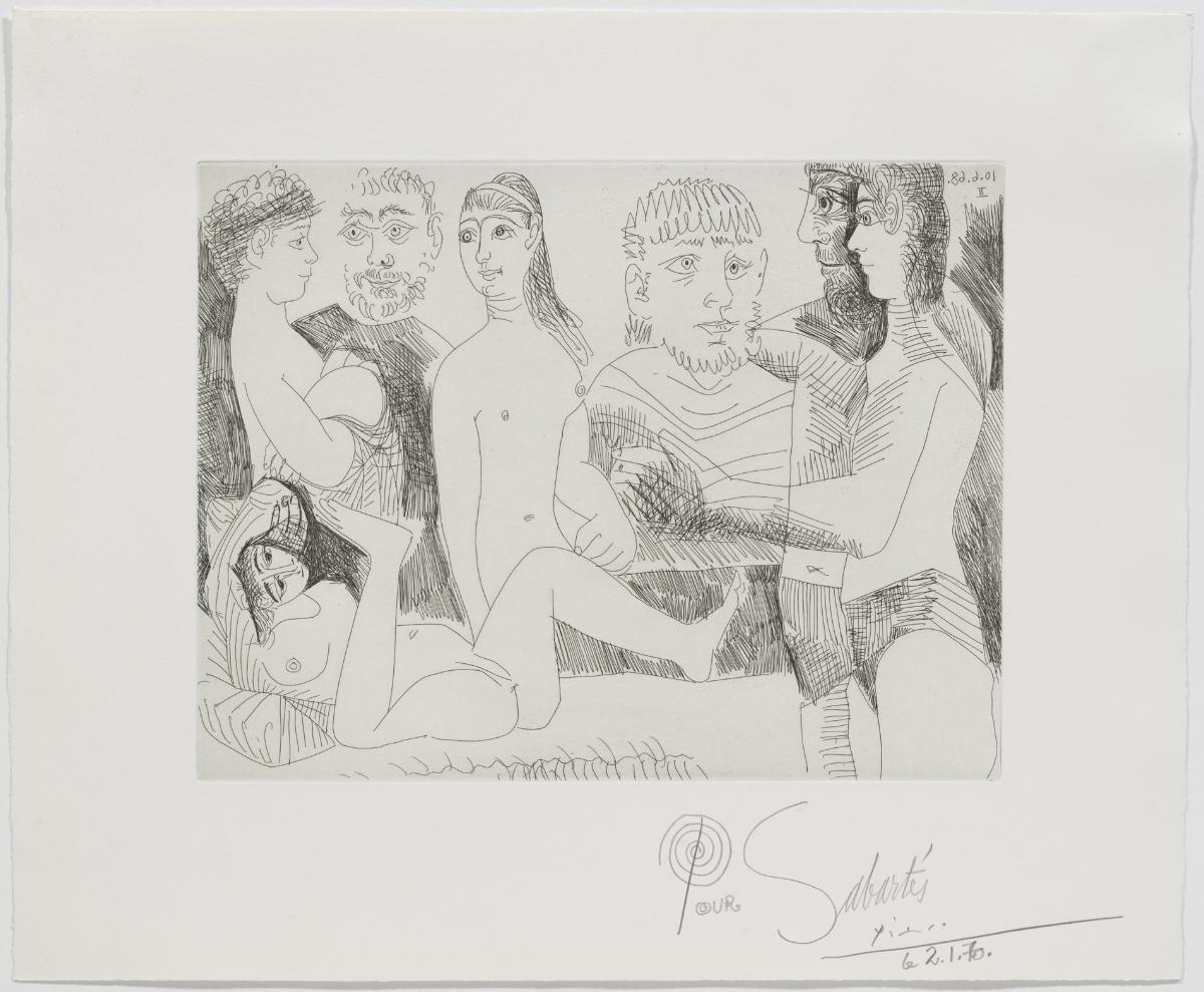 Woman Taking a Nap Surrounded by Spectators