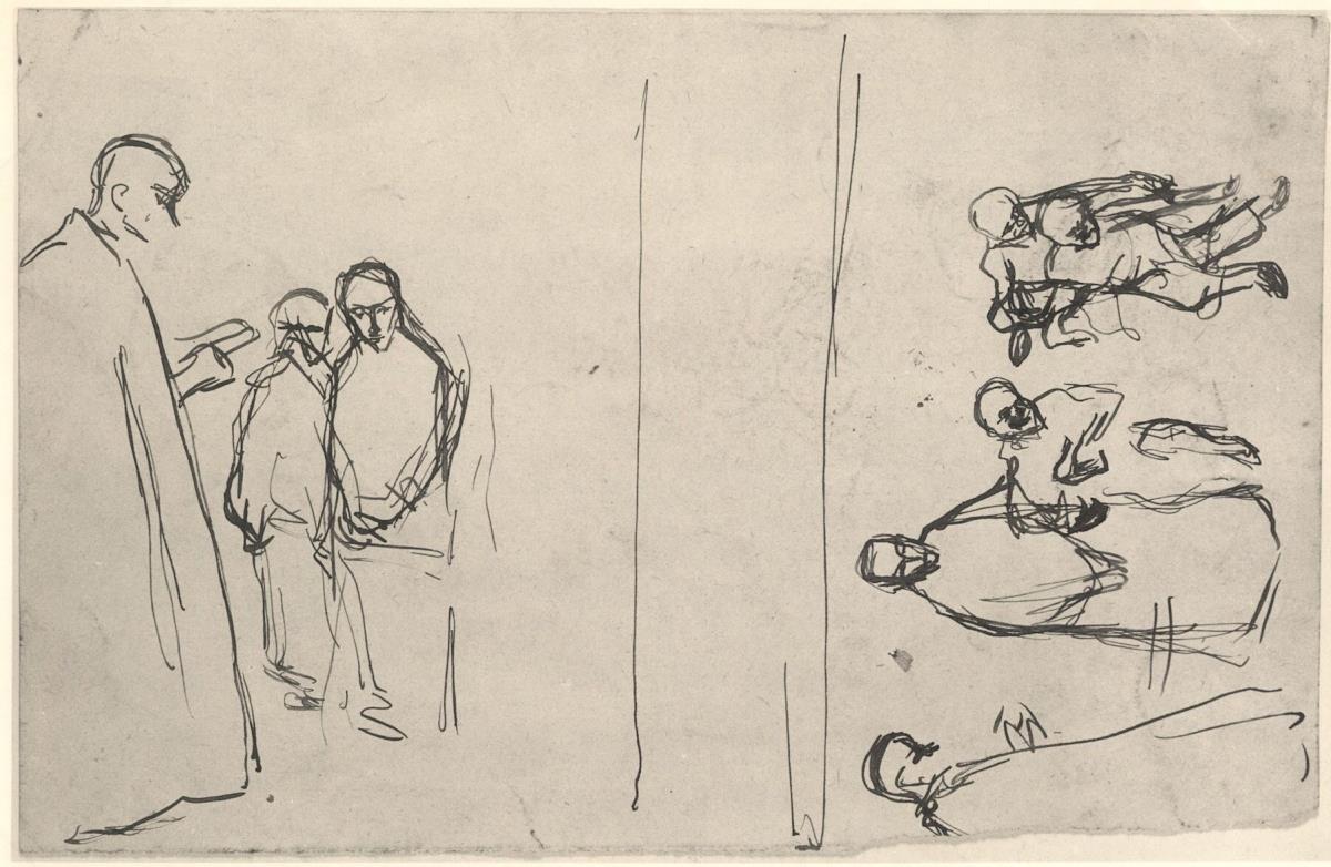 Dues escenes amb sacerdots