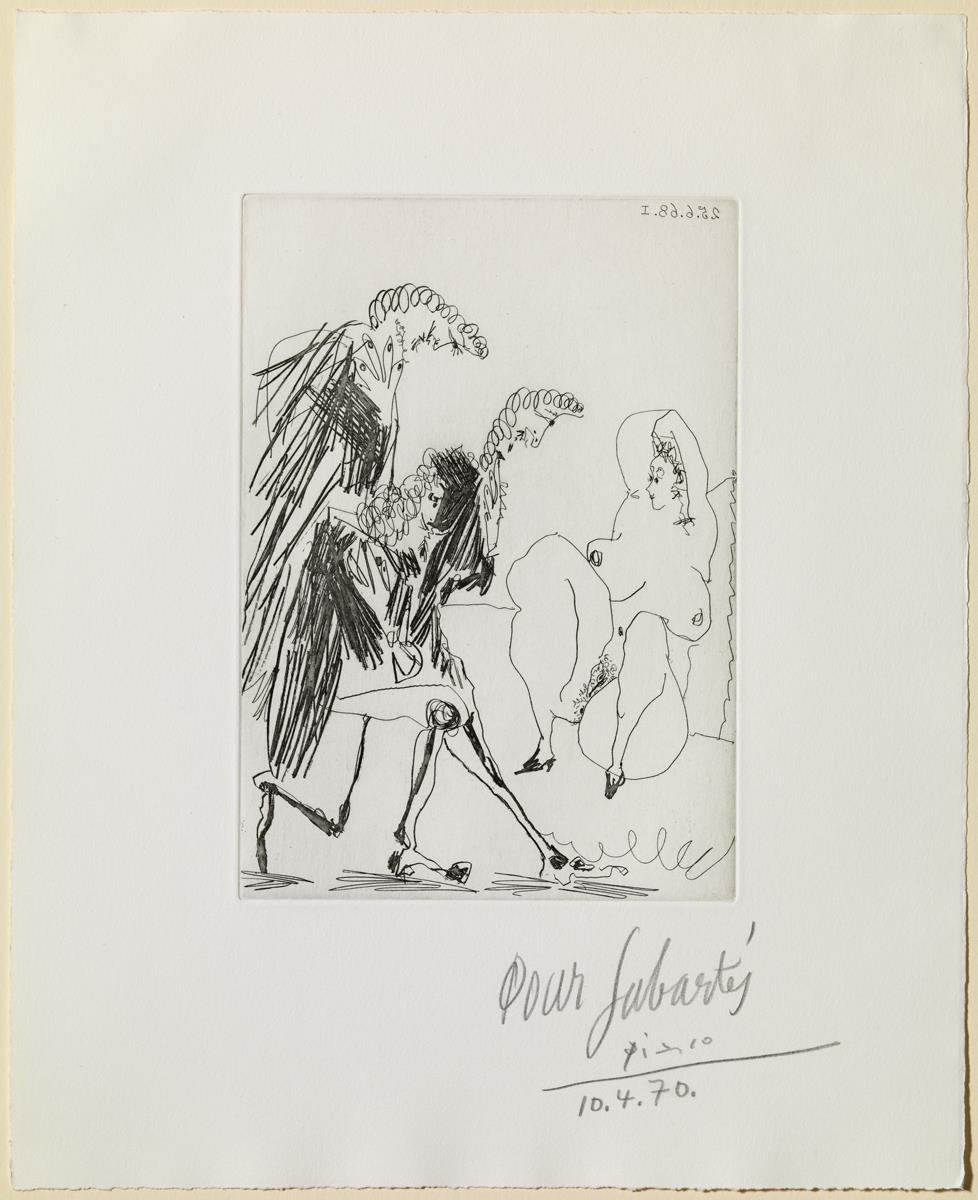 Fat Prostitute Greeted by Three Gentlemen