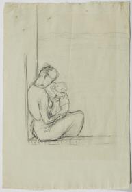 Maternidad sentada
