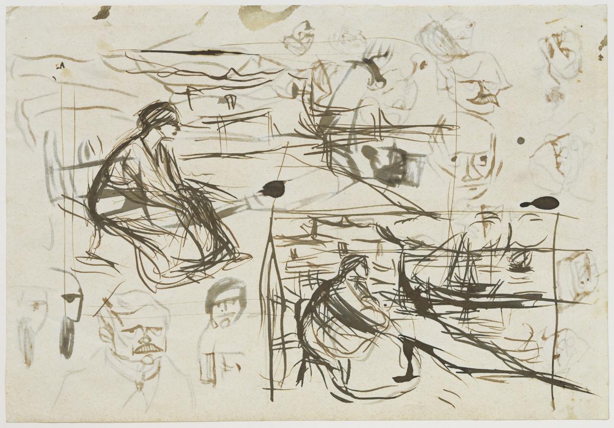 Woman Sitting on the Dock