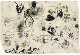Apuntes de Ramon Casas y otros croquis