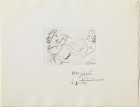 Painter with Model on a Bed