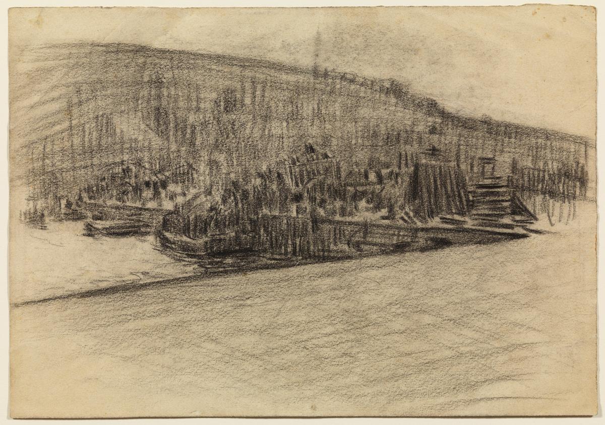 Dock with Montjuïc in the Background