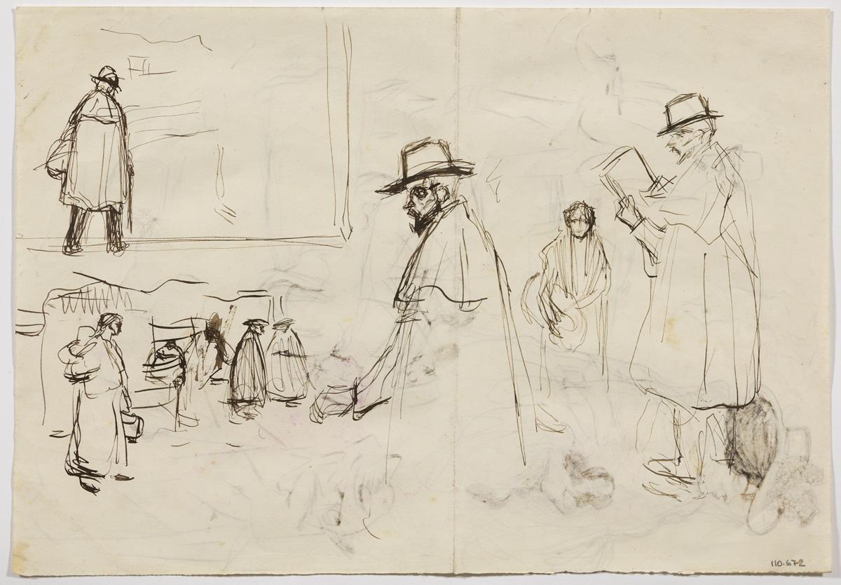 Escenes d'home amb esclavina