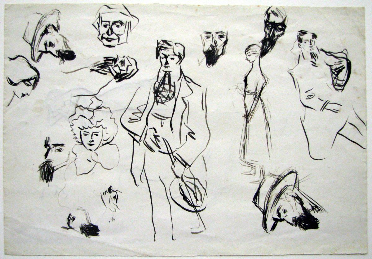 Miquel Utrillo and Various Sketches