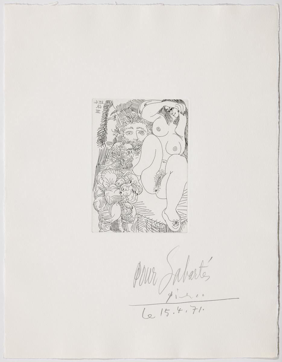 Young Courtesan with a Gentleman, a Sculptor and a Tempted Old Man