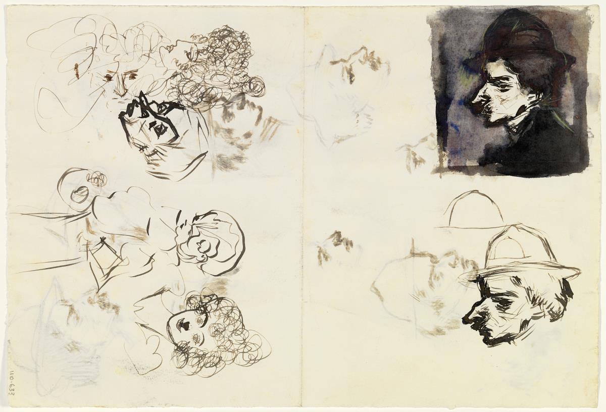 Enric Morera y croquis diversos