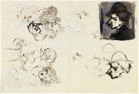 Enric Morera y croquis diversos
