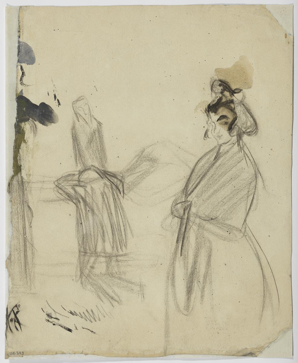 Escena mortuòria i dona