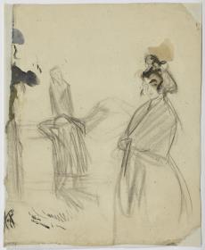 Escena mortuòria i dona