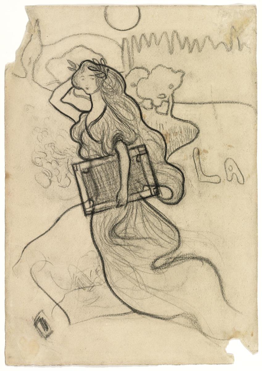 The Painting (Parody of the "Allegory of Poetry" by Santiago Rusiñol)