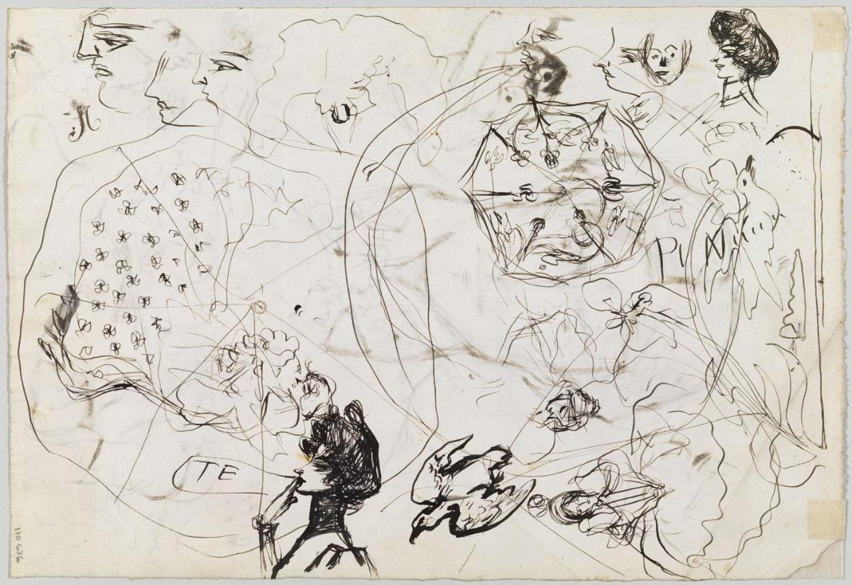 Croquis d'ombrel·la oberta
