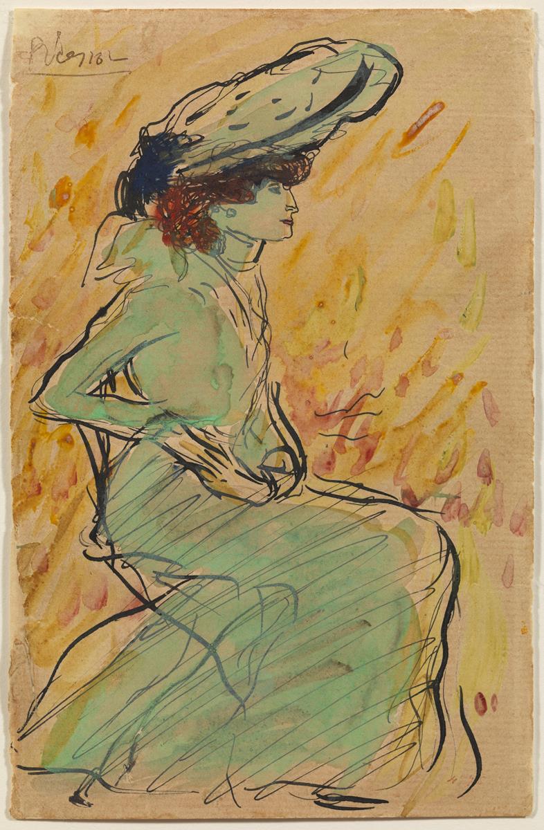 Mujer en verde