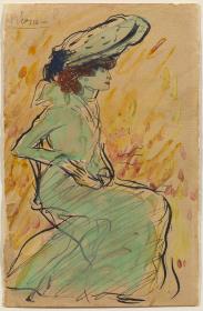 Mujer en verde